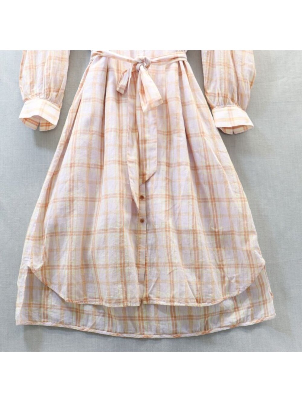 Ulla Johnson Fayette Plaid Midi Shirt Dress Size with Slip 12 NWT - Picture 7 of 16